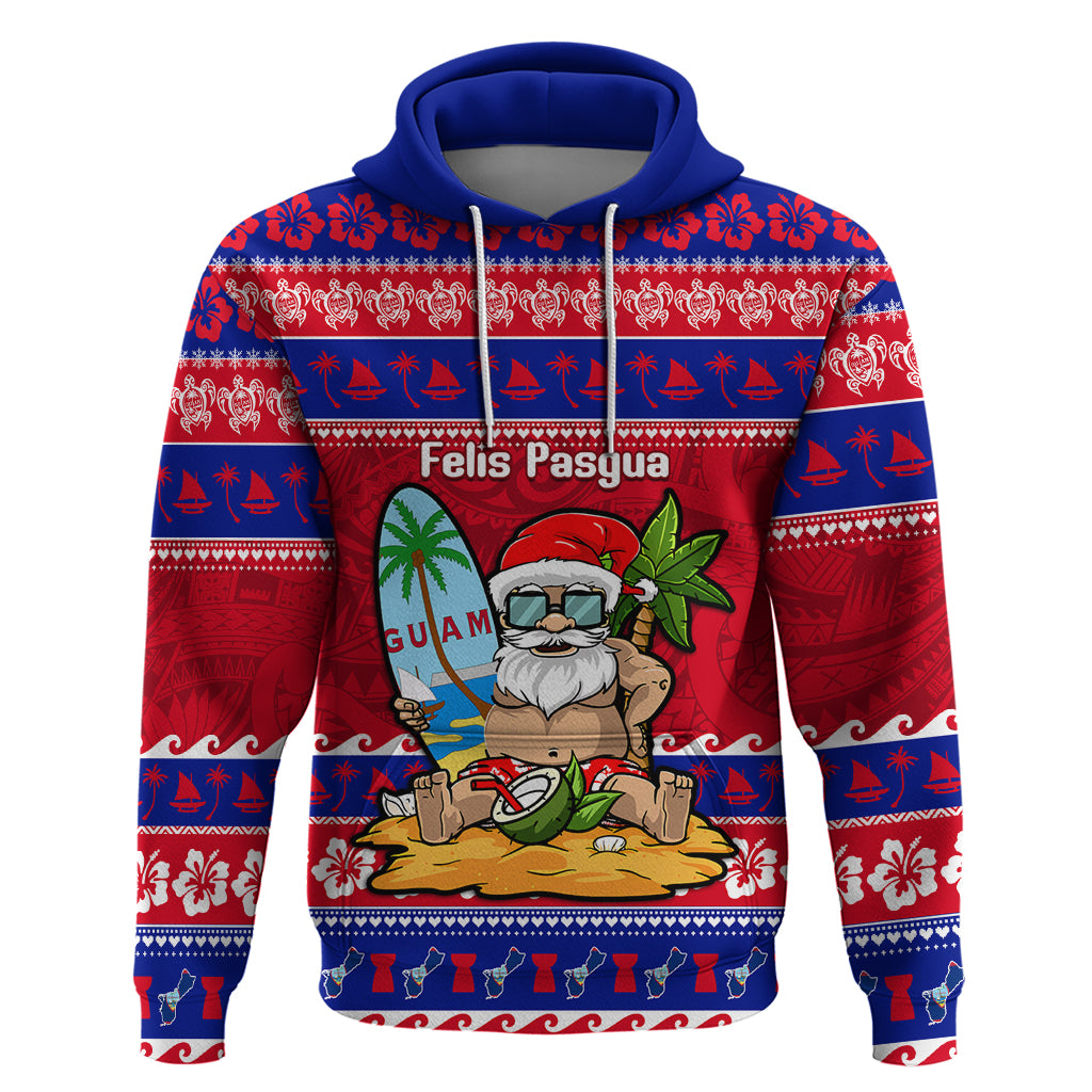 Custom Guam Christmas Hoodie Guaman Santas Felis Pasgua LT14