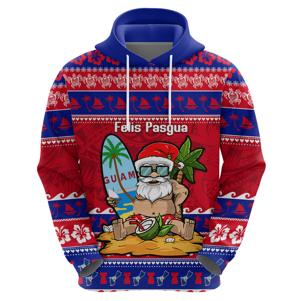 Custom Guam Christmas Hoodie Guaman Santas Felis Pasgua LT14
