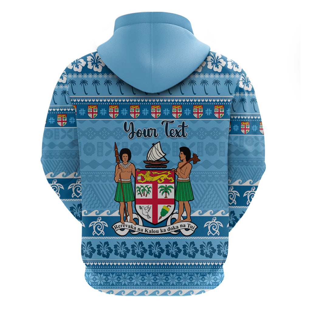 Custom Fiji Christmas Hoodie Fijian Tapa Marau na Kerisimasi LT14