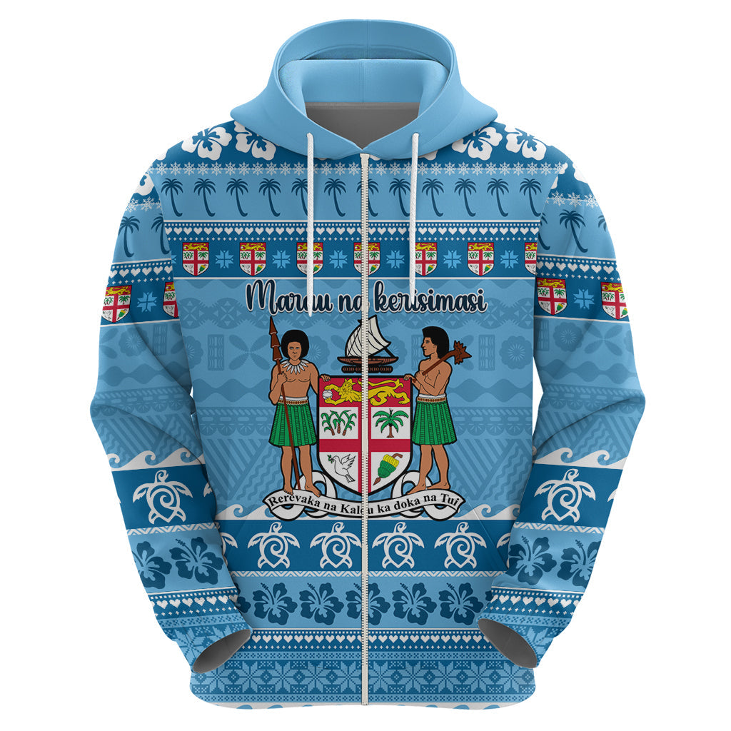 Custom Fiji Christmas Hoodie Fijian Tapa Marau na Kerisimasi LT14