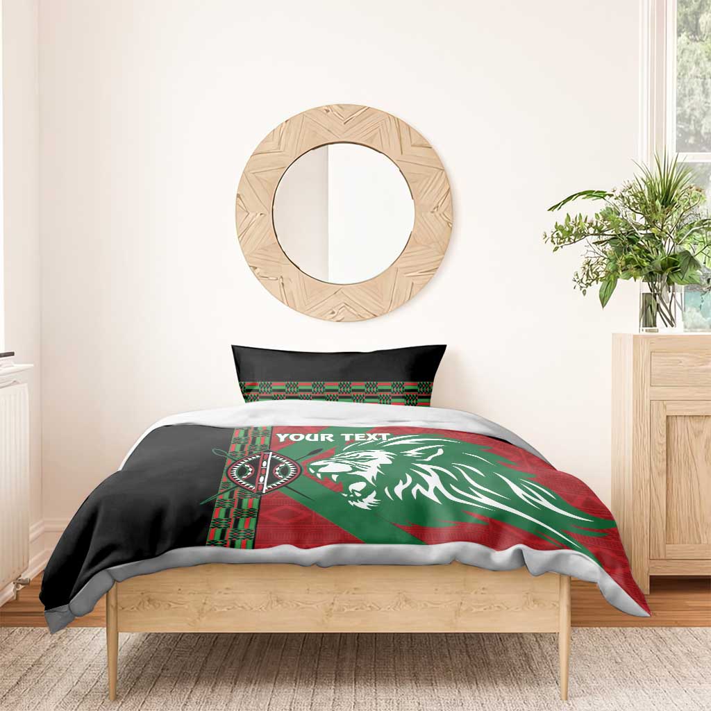 Afro Kenya Rugby Custom Bedding Set Go Lionesses - African Pattern LT14