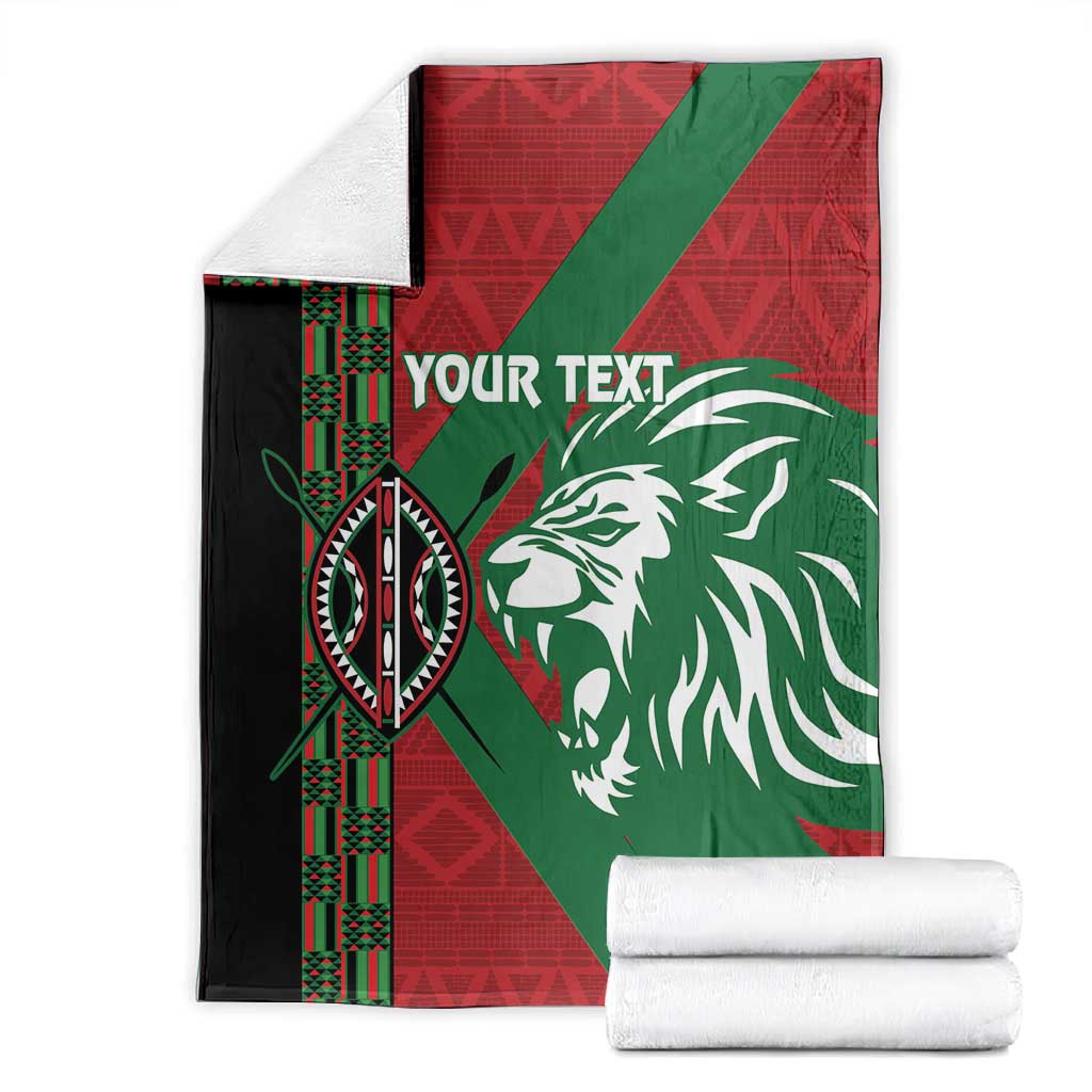 Afro Kenya Rugby Custom Blanket Go Lionesses - African Pattern LT14
