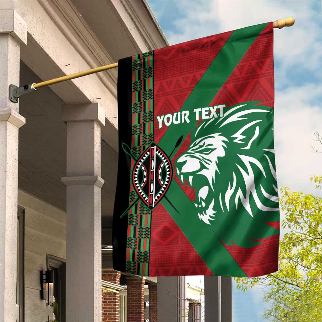 Afro Kenya Rugby Custom Garden Flag Go Lionesses - African Pattern LT14
