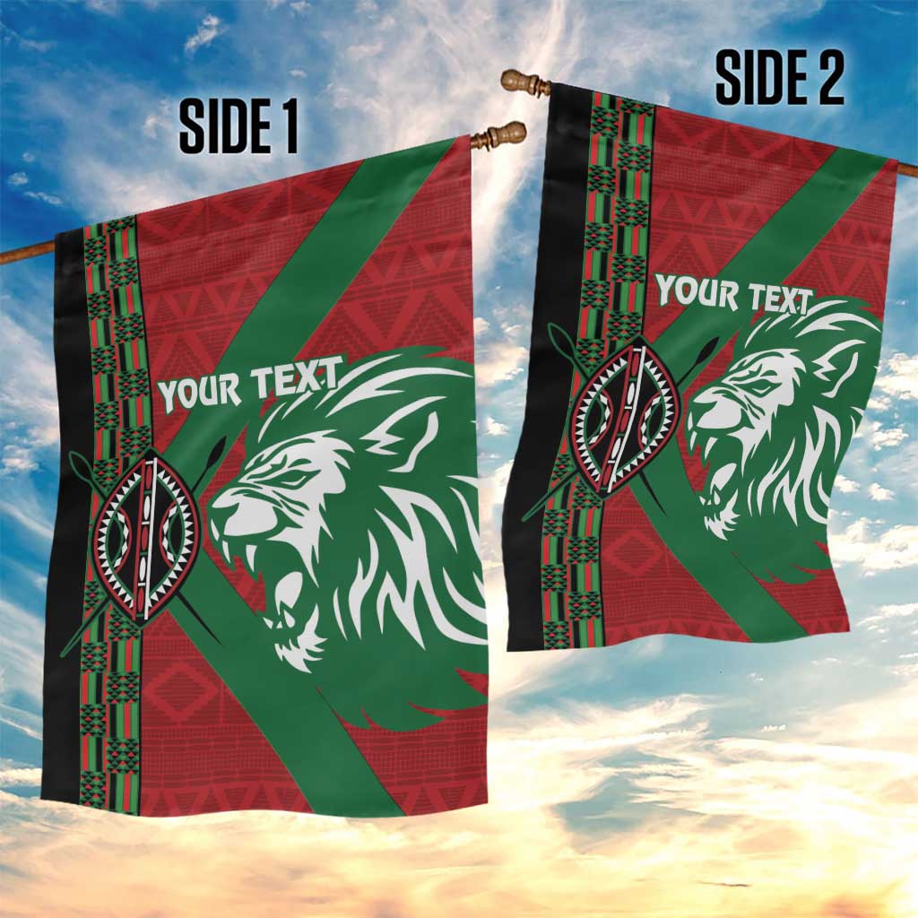Afro Kenya Rugby Custom Garden Flag Go Lionesses - African Pattern LT14