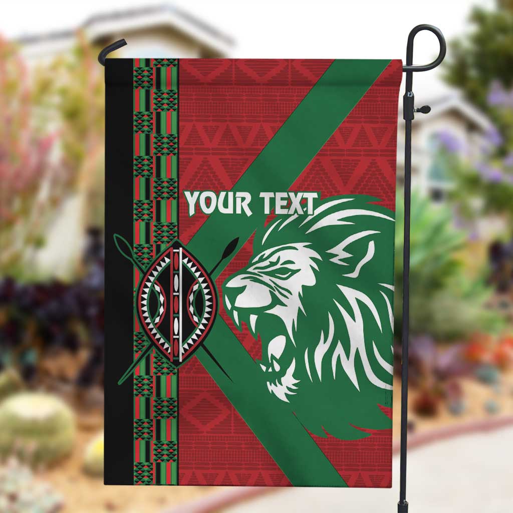 Afro Kenya Rugby Custom Garden Flag Go Lionesses - African Pattern LT14