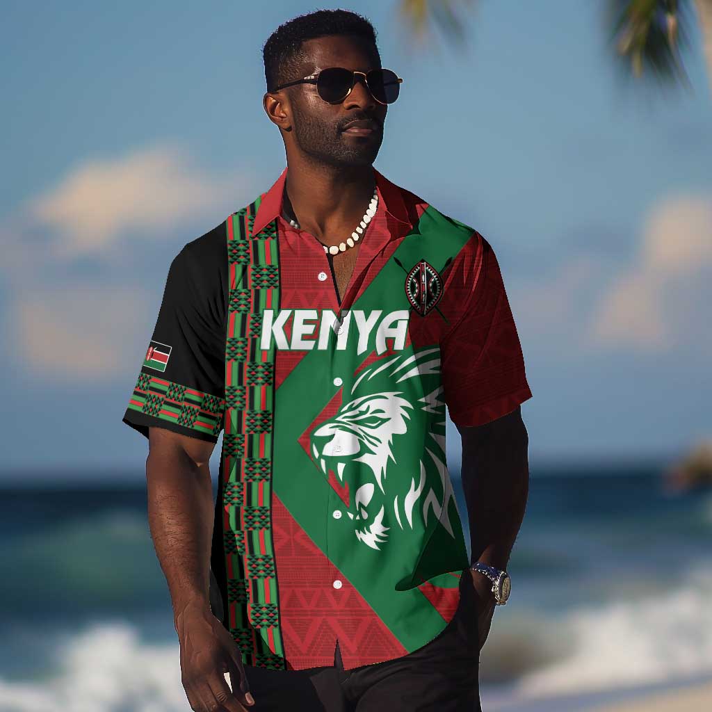 Afro Kenya Rugby Custom Hawaiian Shirt Go Lionesses - African Pattern LT14