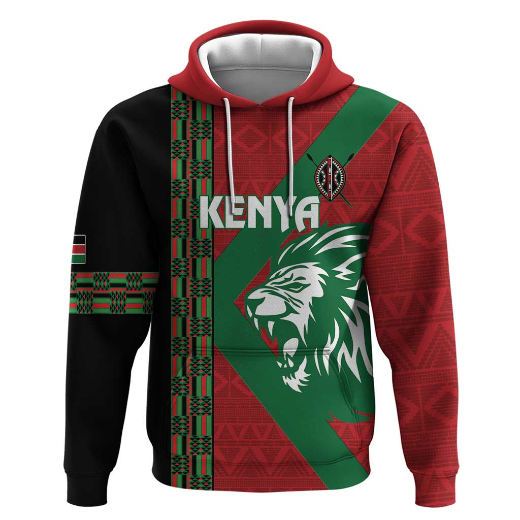 Kenya Rugby Custom Hoodie Go Lionesses - African Pattern LT14