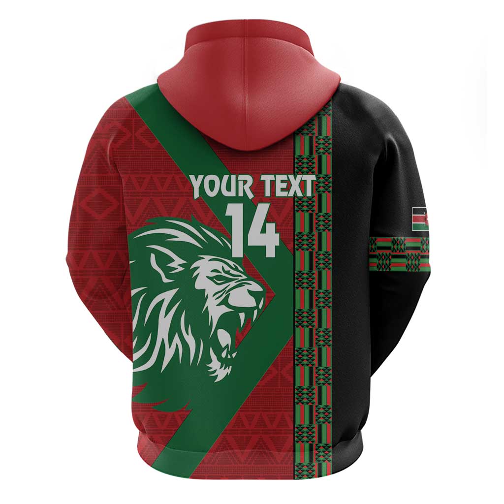 Kenya Rugby Custom Hoodie Go Lionesses - African Pattern LT14