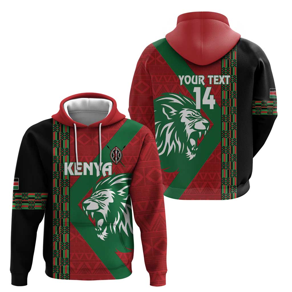 Kenya Rugby Custom Hoodie Go Lionesses - African Pattern LT14
