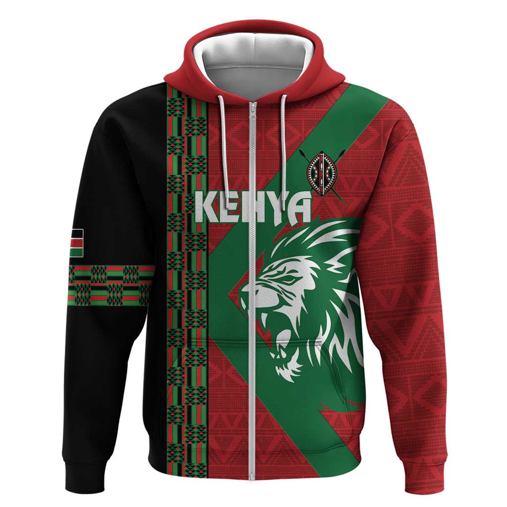 Kenya Rugby Custom Hoodie Go Lionesses - African Pattern LT14