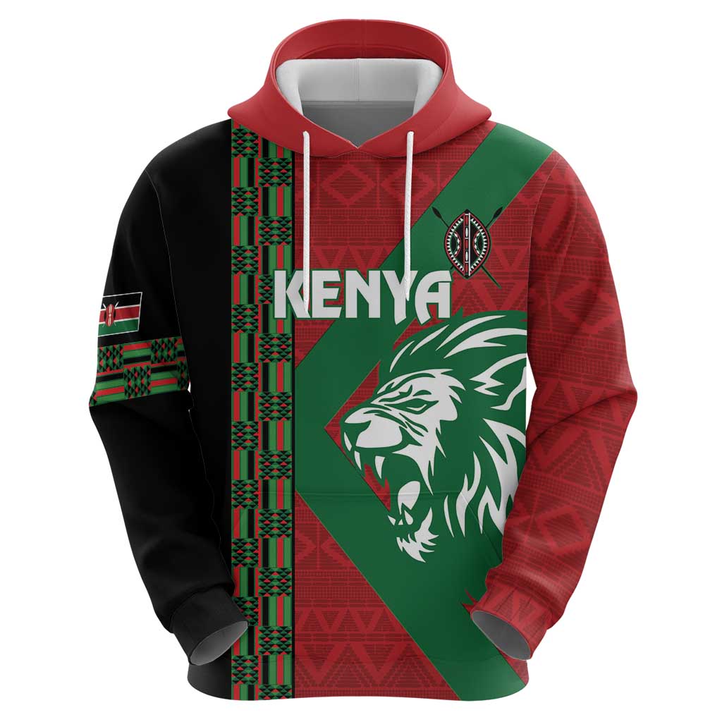 Kenya Rugby Custom Hoodie Go Lionesses - African Pattern LT14