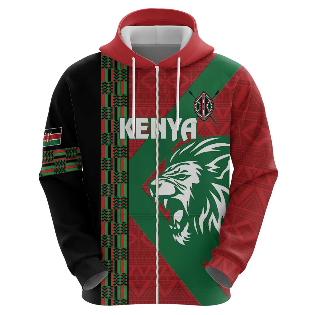 Kenya Rugby Custom Hoodie Go Lionesses - African Pattern LT14