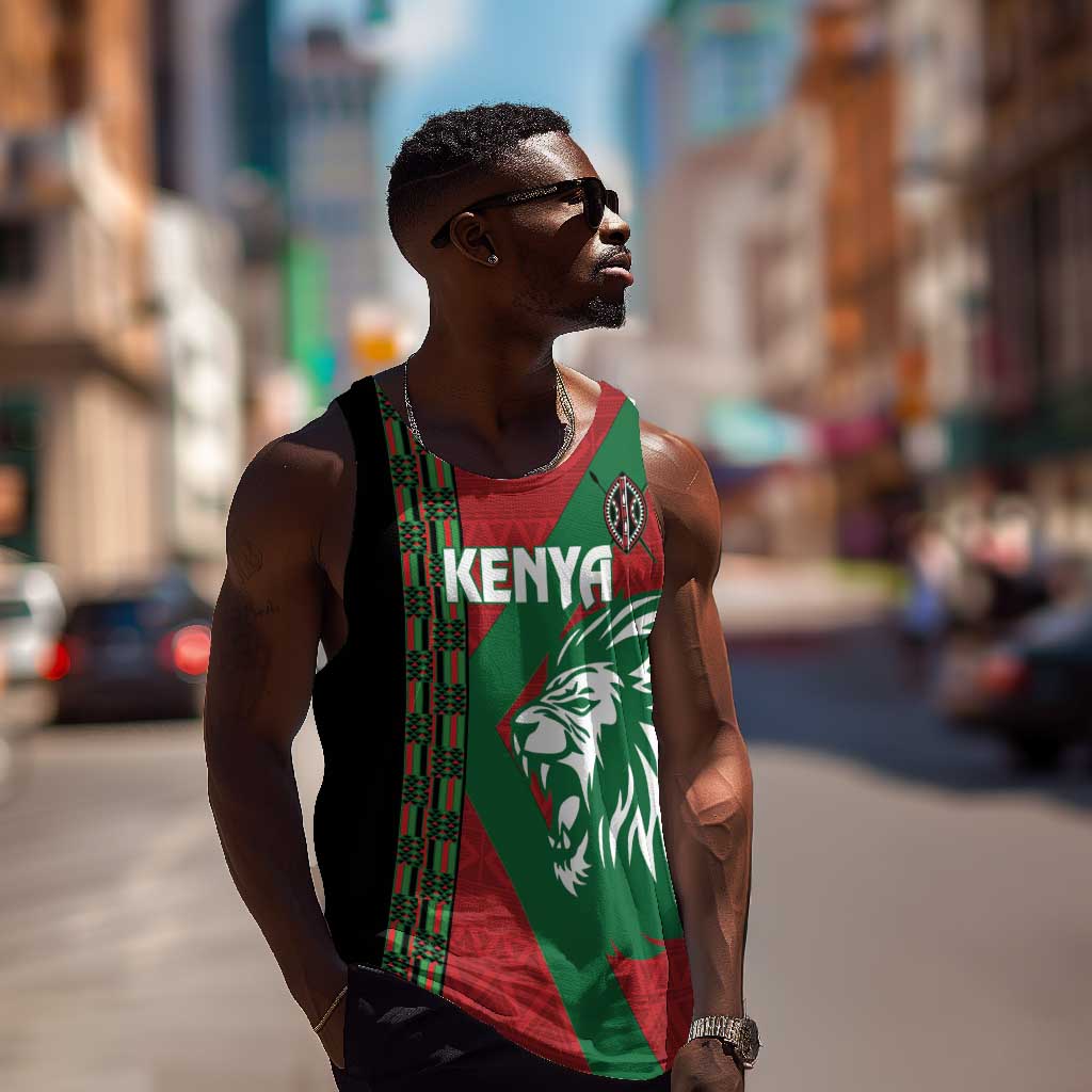 Afro Kenya Rugby Custom Men Tank Top Go Lionesses - African Pattern LT14