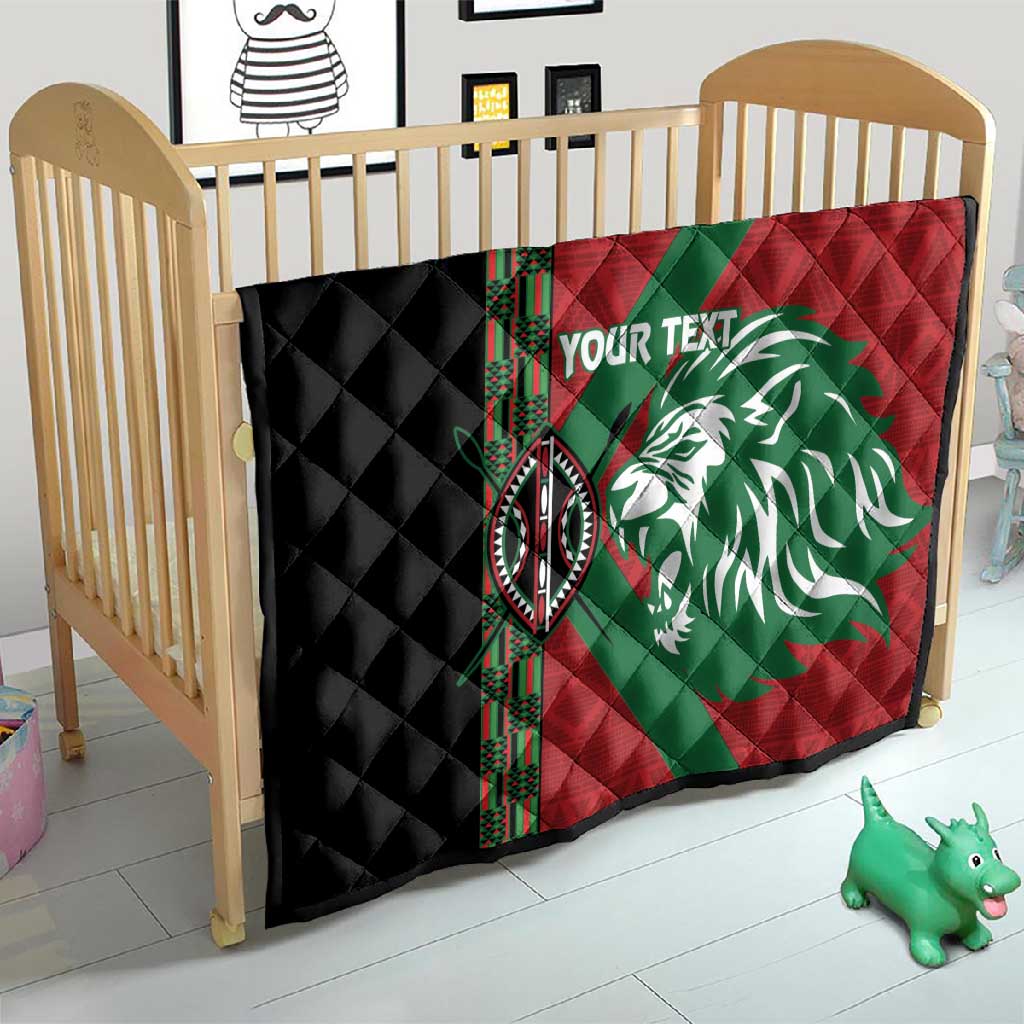 Afro Kenya Rugby Custom Quilt Go Lionesses - African Pattern LT14