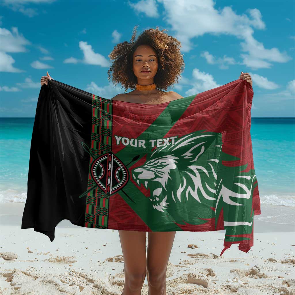 Afro Kenya Rugby Custom Sarong Go Lionesses - African Pattern LT14
