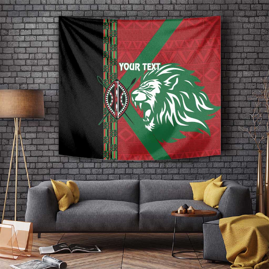 Afro Kenya Rugby Custom Tapestry Go Lionesses - African Pattern LT14
