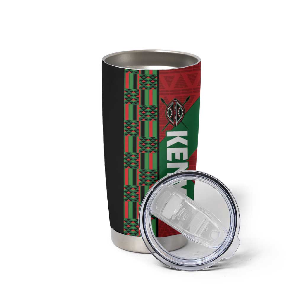 Afro Kenya Rugby Custom Tumbler Cup Go Lionesses - African Pattern LT14