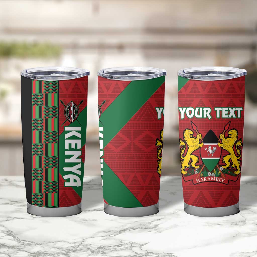 Afro Kenya Rugby Custom Tumbler Cup Go Lionesses - African Pattern LT14