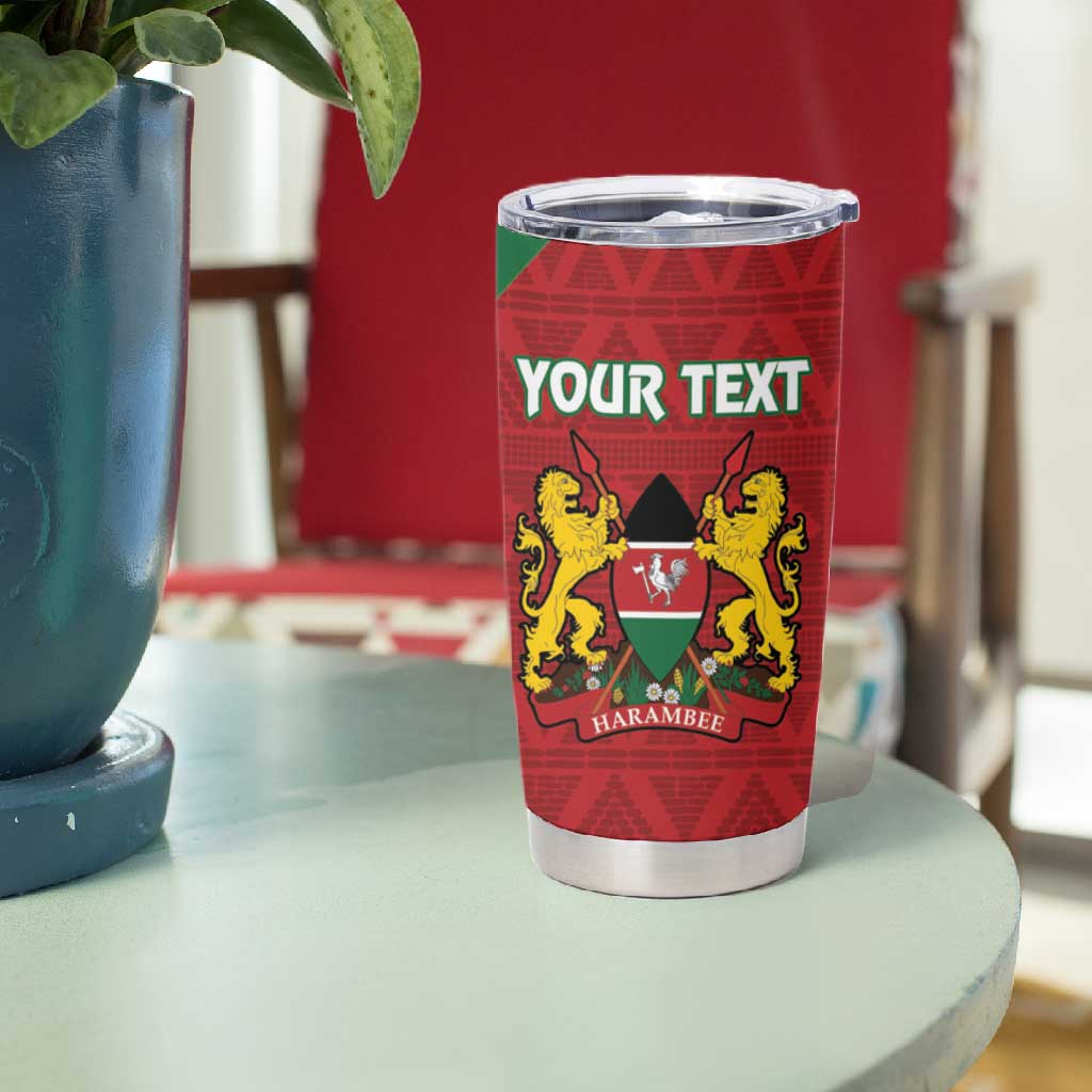 Afro Kenya Rugby Custom Tumbler Cup Go Lionesses - African Pattern LT14
