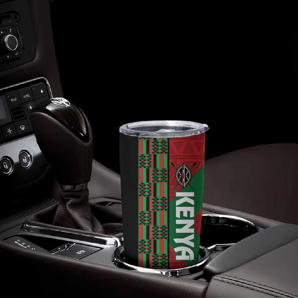 Afro Kenya Rugby Custom Tumbler Cup Go Lionesses - African Pattern LT14