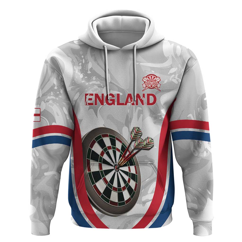 Custom England Darts Hoodie Go Champions Grunge Marble Style LT14