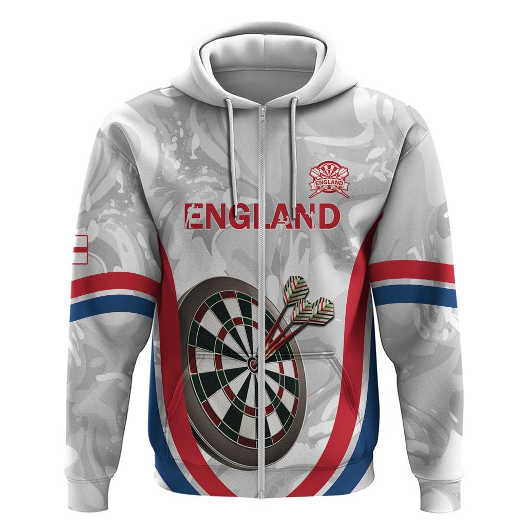 Custom England Darts Hoodie Go Champions Grunge Marble Style LT14