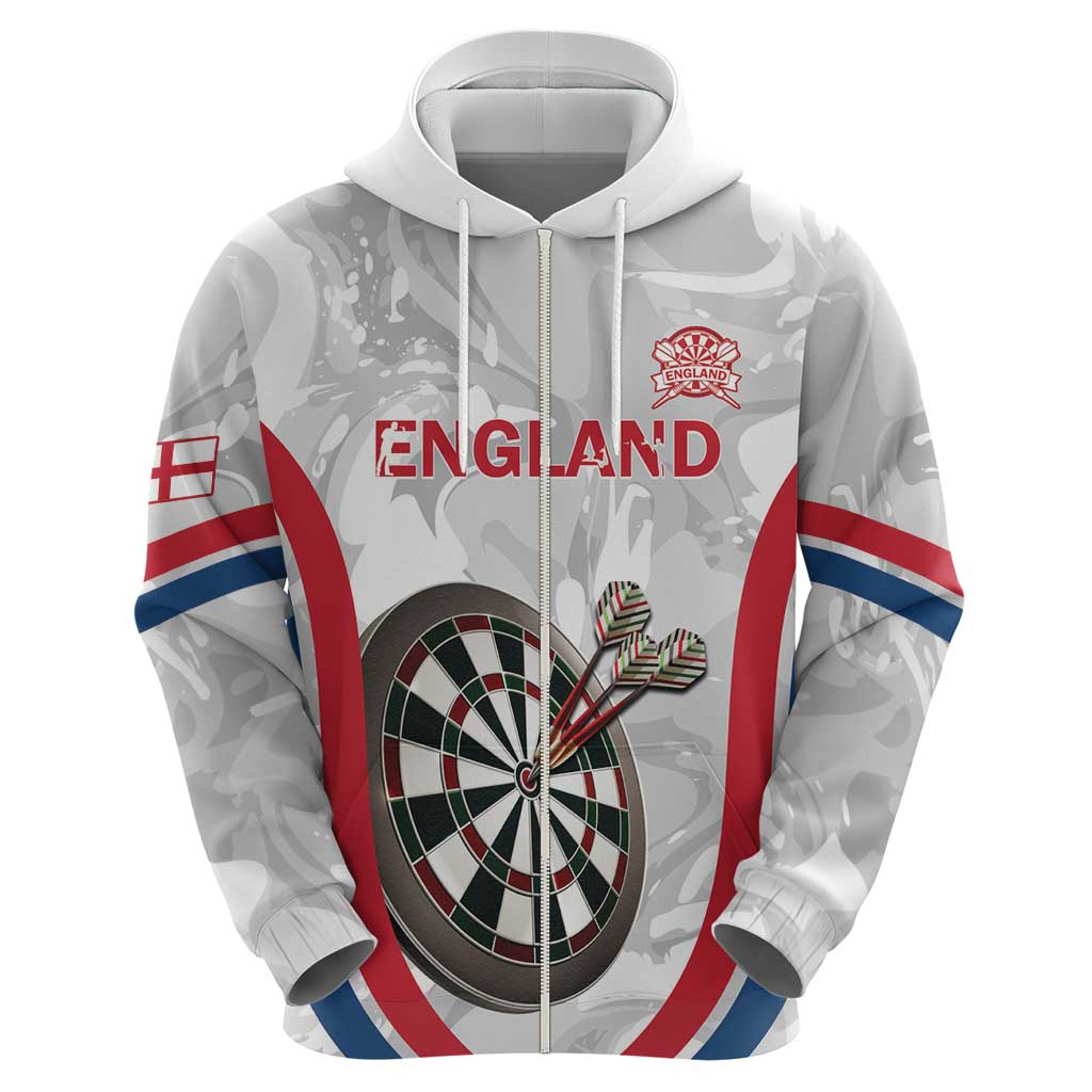 Custom England Darts Hoodie Go Champions Grunge Marble Style LT14