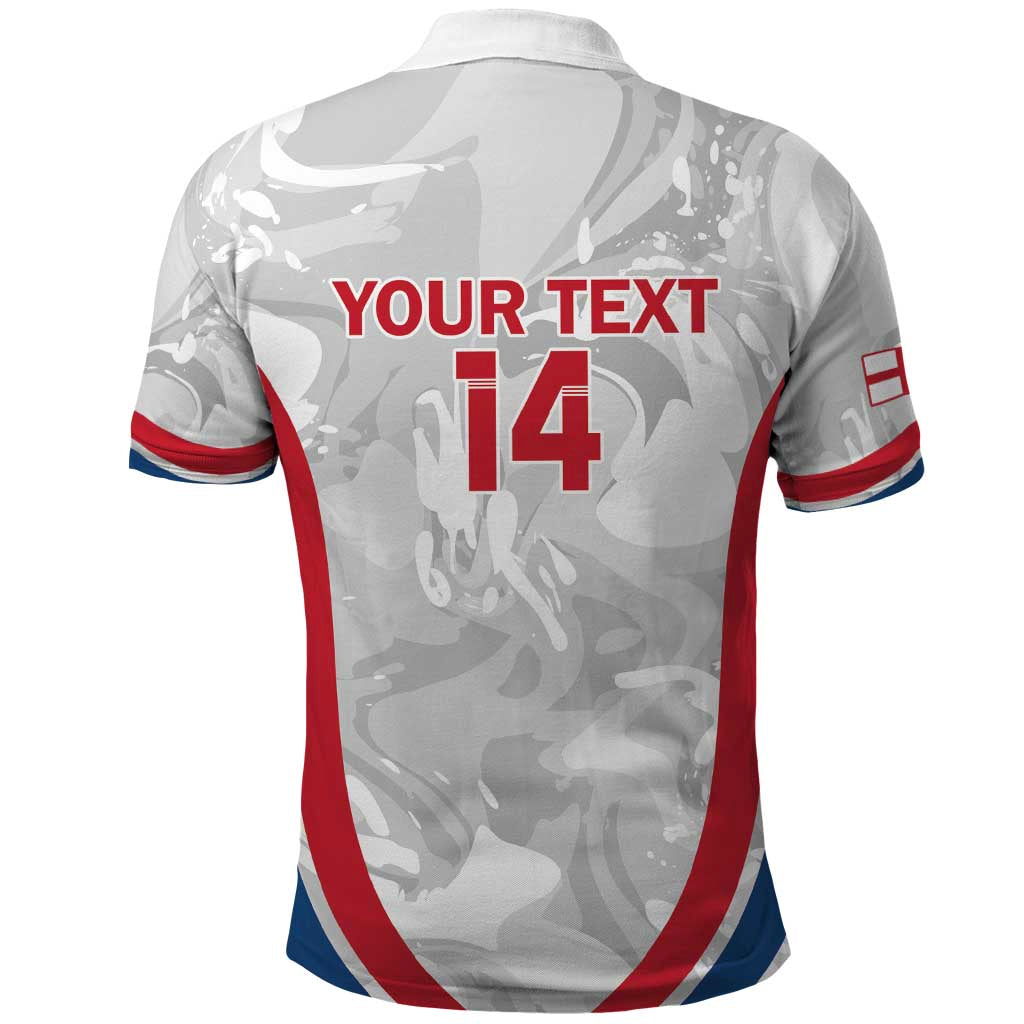 Custom England Darts Polo Shirt Go Champions Grunge Marble Style LT14
