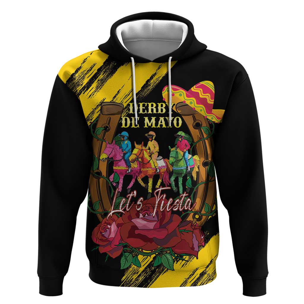 Derby De Mayo 2025 Hoodie Pinata Horse Racing Let's Fiesta LT14