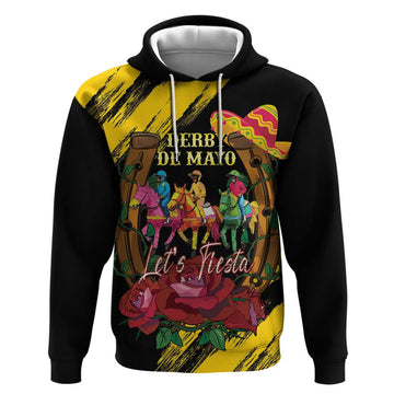 Derby De Mayo 2025 Hoodie Pinata Horse Racing Let's Fiesta LT14