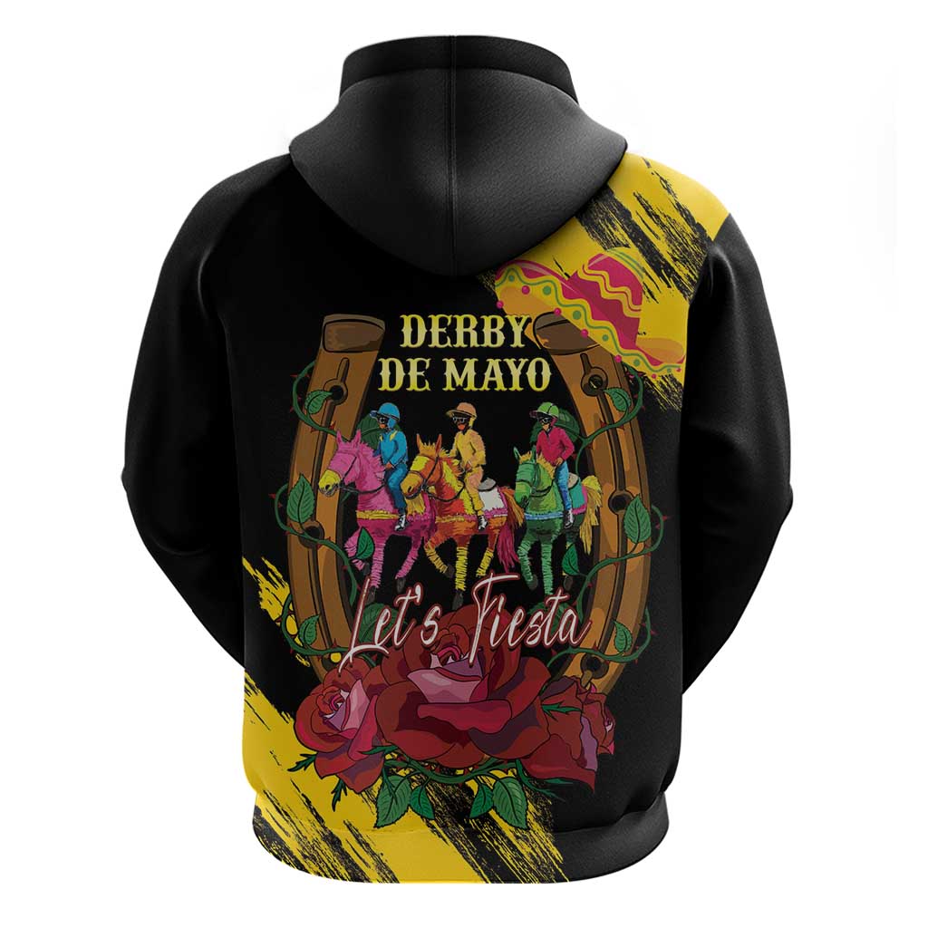 Derby De Mayo 2025 Hoodie Pinata Horse Racing Let's Fiesta LT14