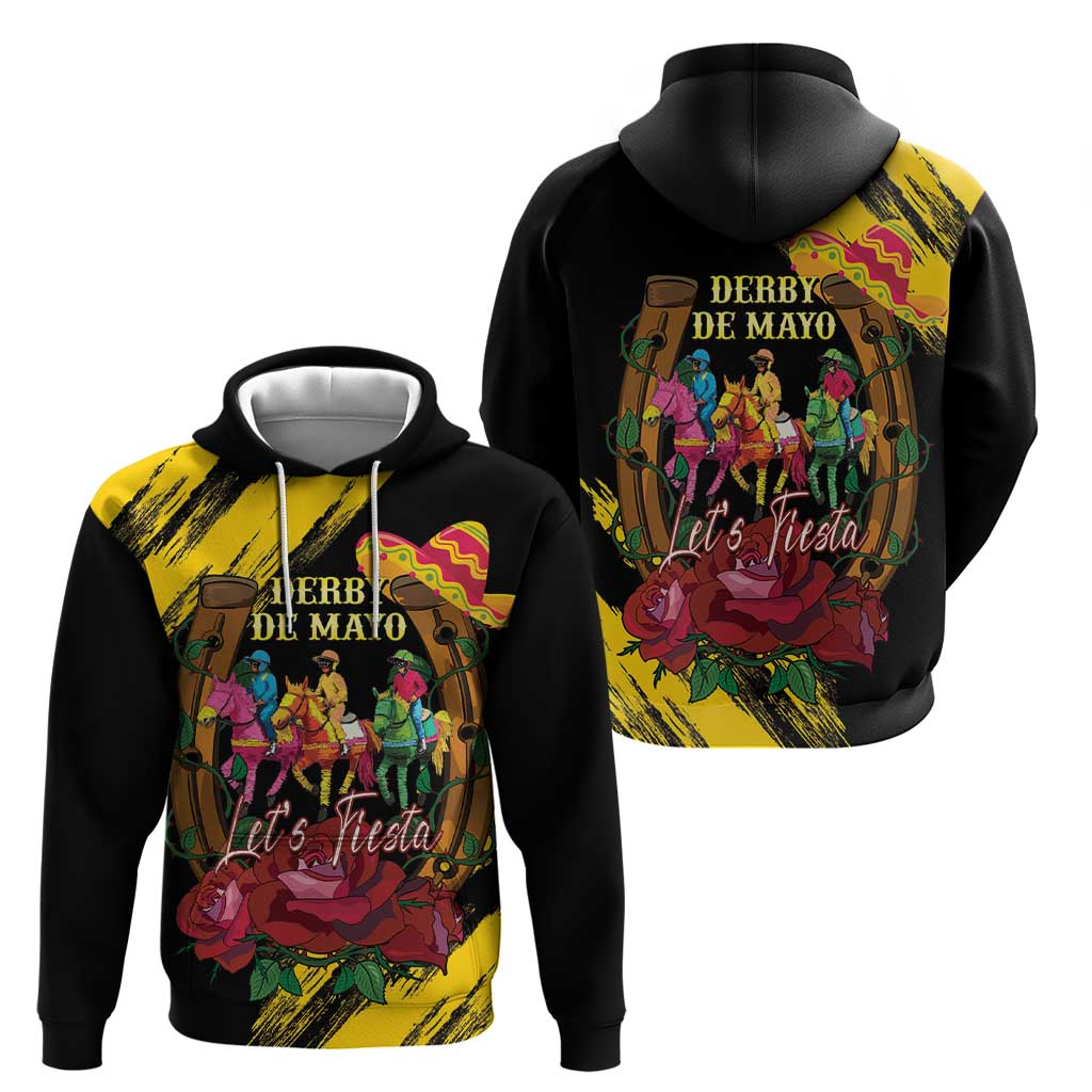 Derby De Mayo 2025 Hoodie Pinata Horse Racing Let's Fiesta LT14