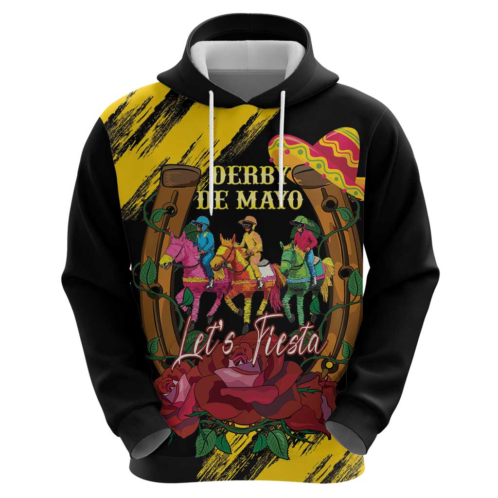 Derby De Mayo 2025 Hoodie Pinata Horse Racing Let's Fiesta LT14