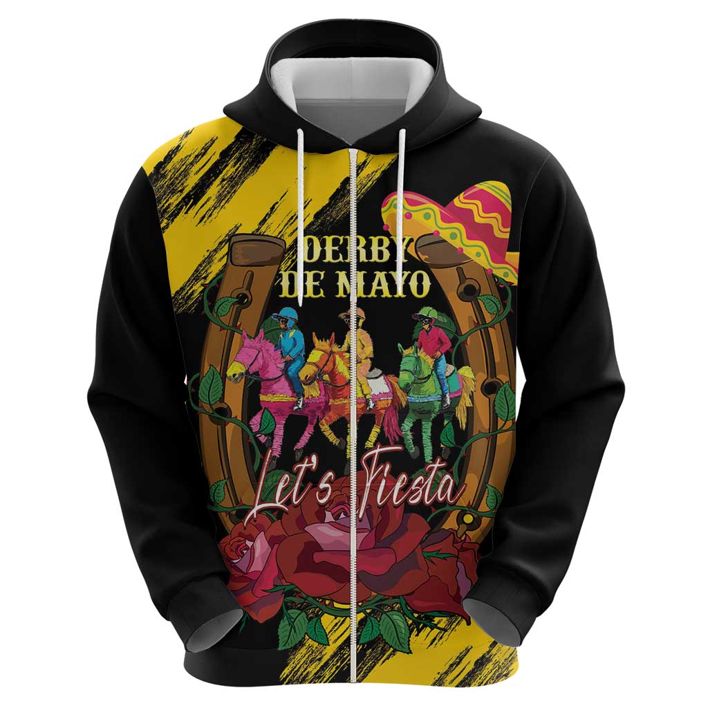 Derby De Mayo 2025 Hoodie Pinata Horse Racing Let's Fiesta LT14