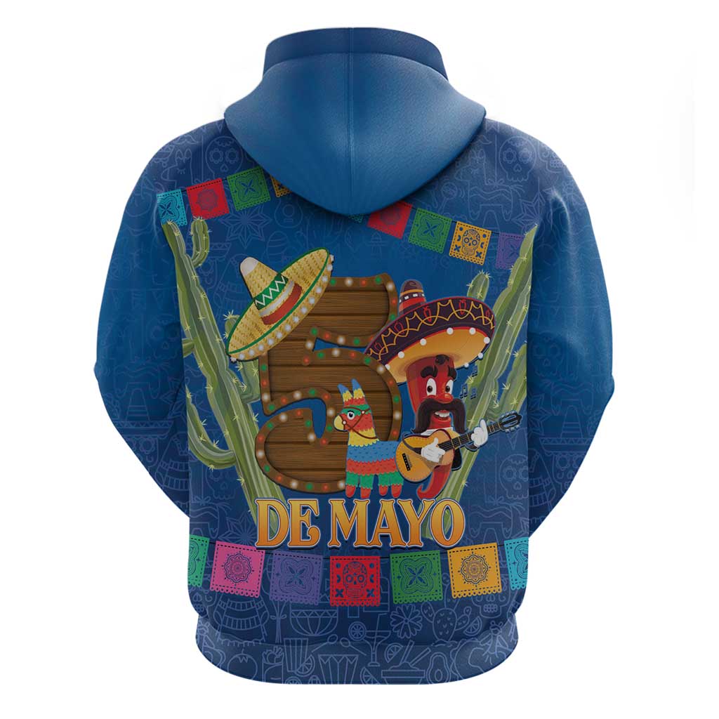 Mexico Cinco De Mayo 2025 Hoodie Chili Pepper Let's Fiesta LT14