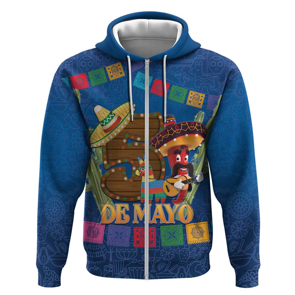 Mexico Cinco De Mayo 2025 Hoodie Chili Pepper Let's Fiesta LT14