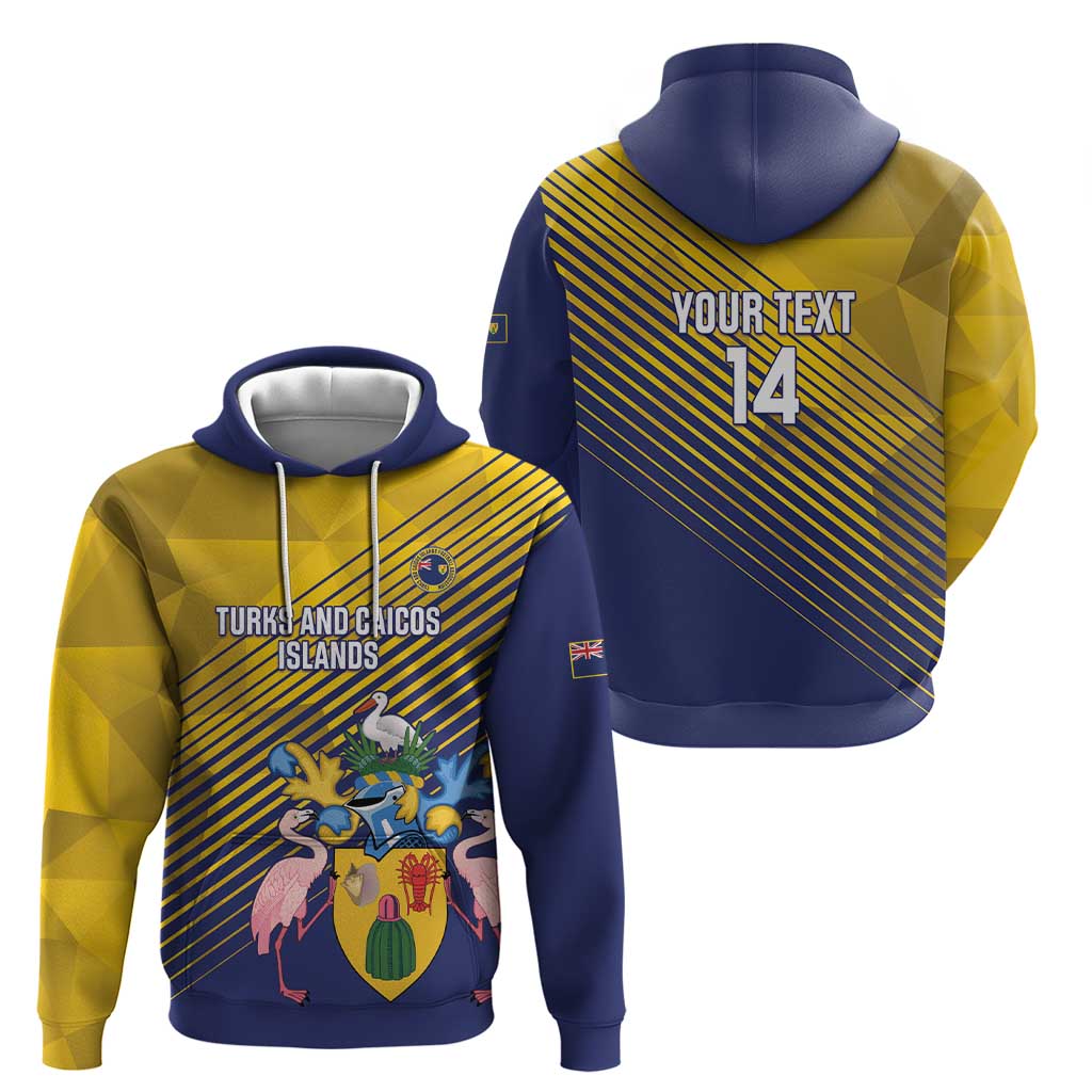 Custom Turks and Caicos Islands Football Hoodie 2025 Go Champions LT14