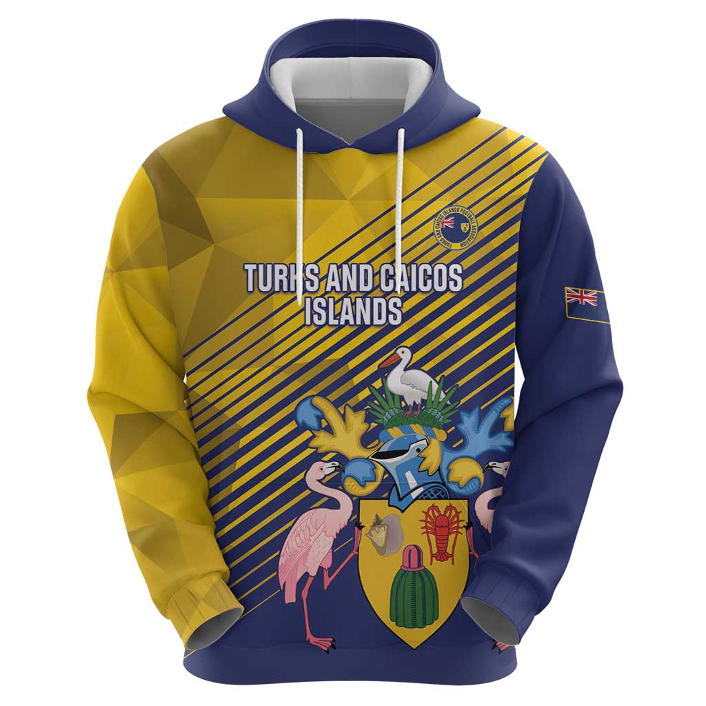 Custom Turks and Caicos Islands Football Hoodie 2025 Go Champions LT14