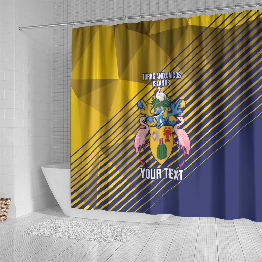 Custom Turks and Caicos Islands Football Shower Curtain 2025 Go Champions LT14