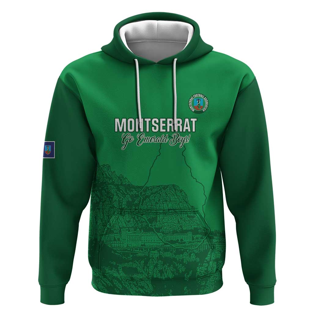 Custom Montserrat Football Hoodie 2025 Go Emerald Boys LT14