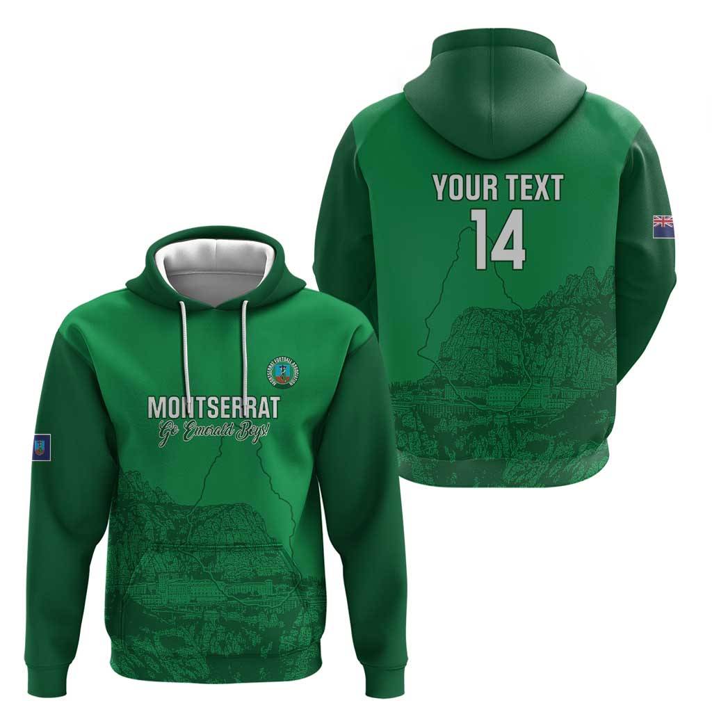 Custom Montserrat Football Hoodie 2025 Go Emerald Boys LT14