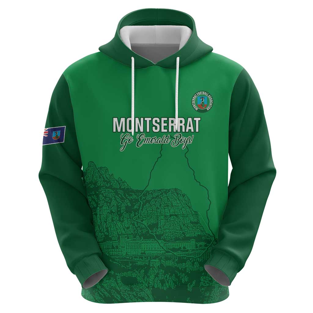 Custom Montserrat Football Hoodie 2025 Go Emerald Boys LT14