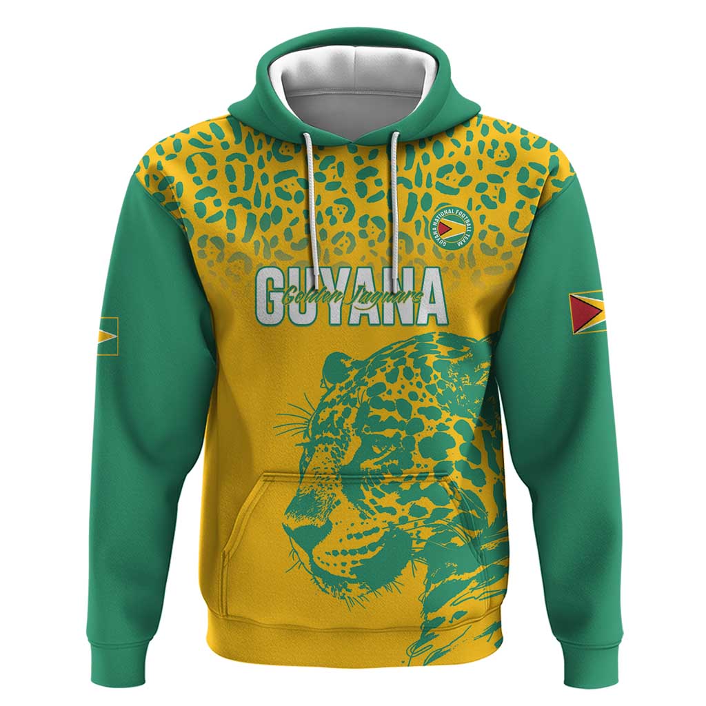 Custom Guyana Football Hoodie 2025 Go Golden Jaguars LT14