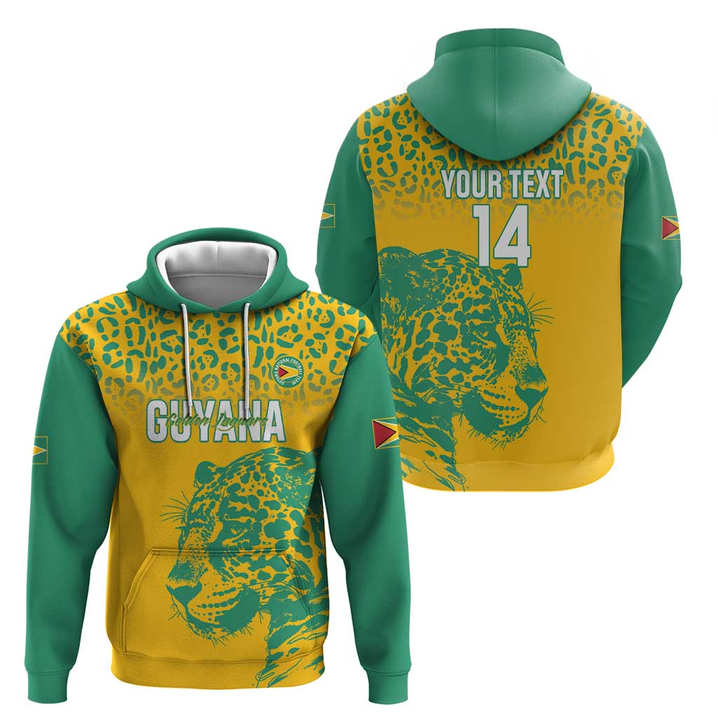 Custom Guyana Football Hoodie 2025 Go Golden Jaguars LT14