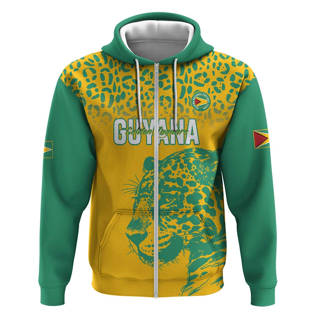Custom Guyana Football Hoodie 2025 Go Golden Jaguars LT14