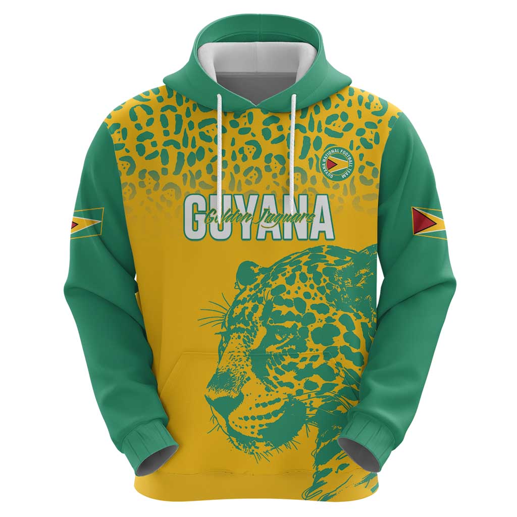 Custom Guyana Football Hoodie 2025 Go Golden Jaguars LT14