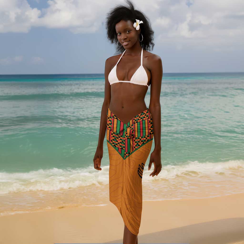 Custom Zambia Football Sarong Copper Queens Kente Pattern LT14