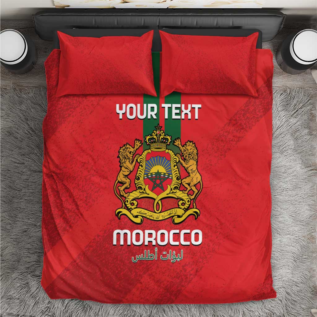 Custom Morocco Football Bedding Set Go Lionesses of Atlas LT14