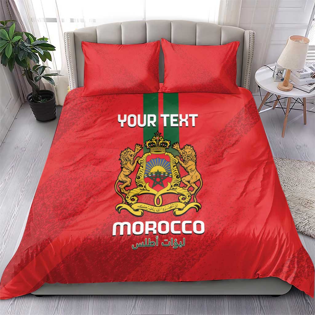 Custom Morocco Football Bedding Set Go Lionesses of Atlas LT14