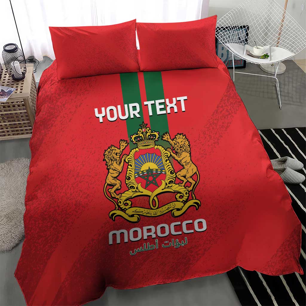 Custom Morocco Football Bedding Set Go Lionesses of Atlas LT14